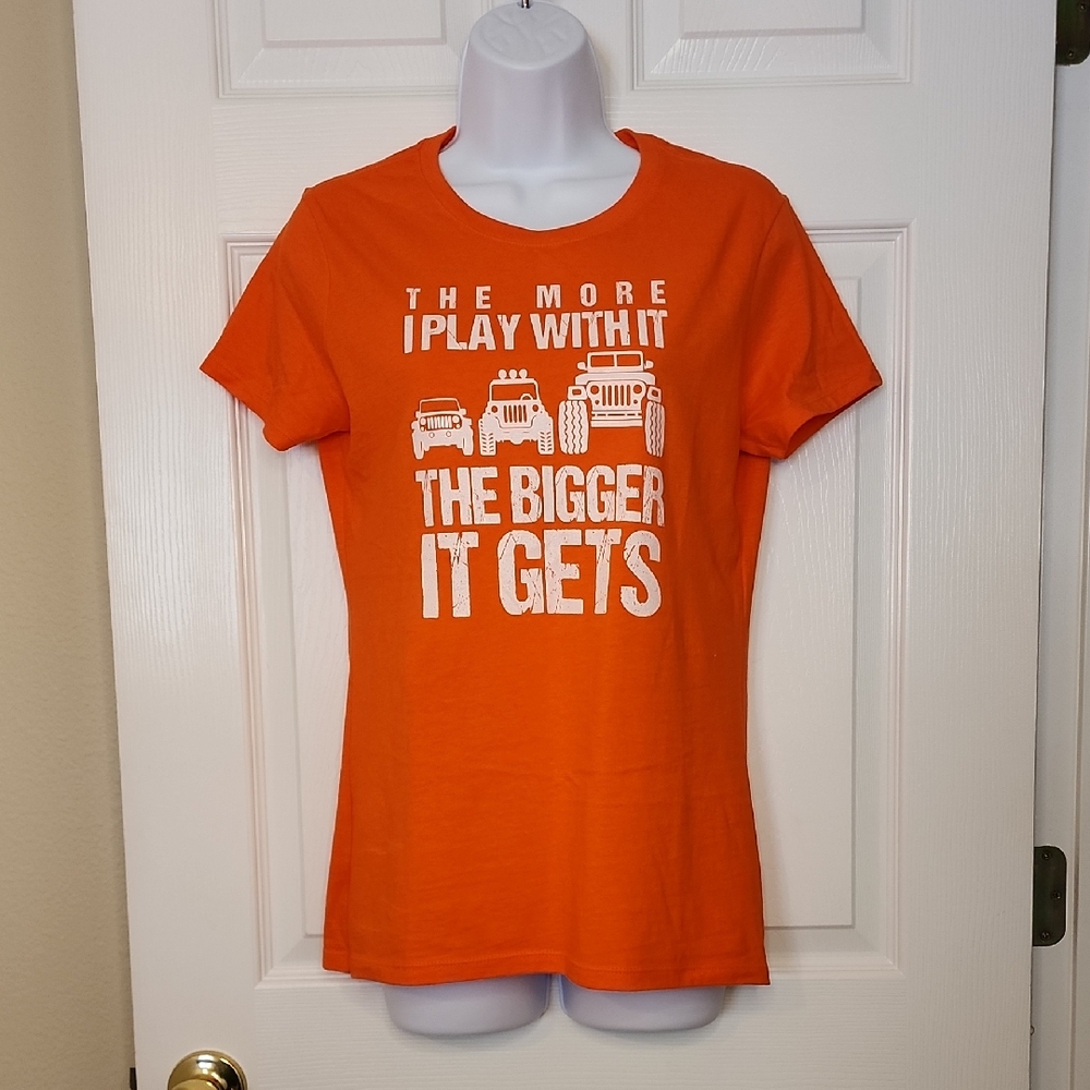 Jeep Orange Graphic T-Shirt, Size Small